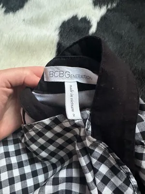 BCBGMAXAZRIA gingham dress thumbnail 3