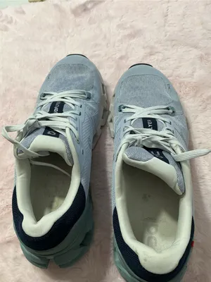 On Cloudflyer Women's Light Blue Ankle Sneakers c138 Size 8 thumbnail 6