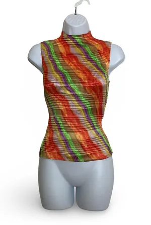 Nicola Crinkled Multicolored Top Multiple thumbnail 1
