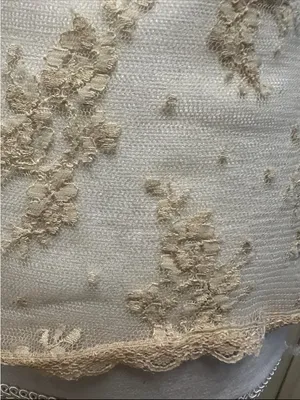 Vintage Mist 90’s cream button up delicate lace blouse thumbnail 9
