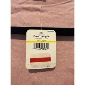Free People Intimately Dusty Pink Notched Neck Bodysuit OB951297 Size M NWT thumbnail 2