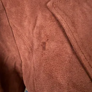 Lilly Pulitzer vintage brown fully lined button down lamb suede blazer small thumbnail 12