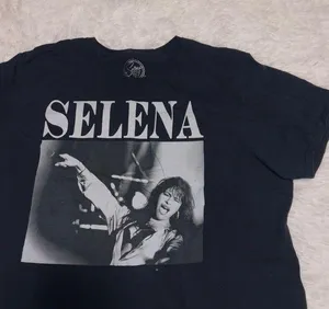 Selena Graphic Tee Black and White size Extra Large XL thumbnail 1