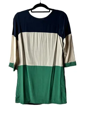 Club Monaco silk color block‎ dress women’s size 2 thumbnail 1