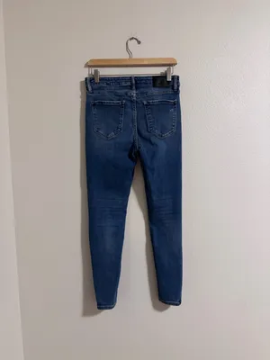 Hidden Mid-Rise Dark Wash Skinny Jeans — Women’s Slim Fit thumbnail 3
