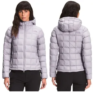 The North Face Thermoball Super Hoodie Insulated Jacket Purple Women's Medium thumbnail 1