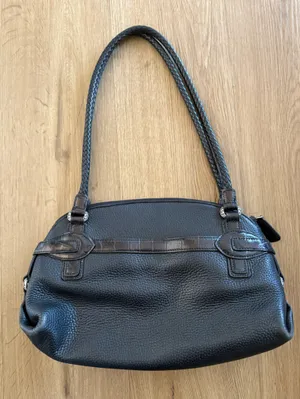 Brighton Black Pebbled Leather with Silver Hardware Everyday Shoulder Bag thumbnail 2