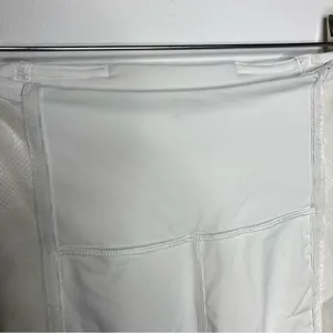 Lululemon white cropped leggings with mesh sides‎ size 2 thumbnail 3