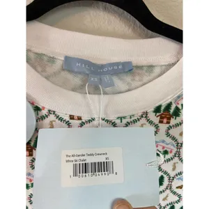 Hill House The All-Gender Teddy Crewneck White Ski Chalet XS thumbnail 2