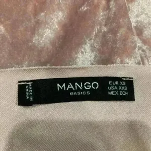 Mango crushed velvet light pink tank top in size xs thumbnail 4