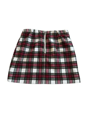 HOLLISTER Ultra High Rise Holiday Plaid Skirt Size Medium thumbnail 2