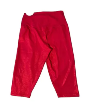 Aerie | Offline High Rise Hot Pink Glitter Long Bike Shorts Size Large NWT thumbnail 2