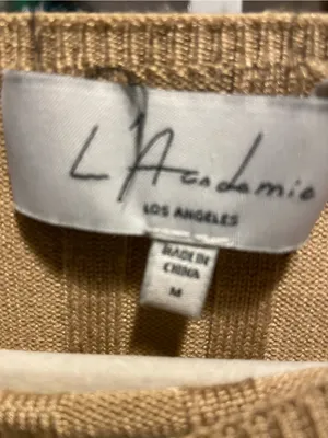 L’Acadamie tan sweater size medium thumbnail 2