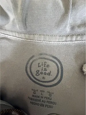 Life is Good Cropped Quarter-Zip Sweatshirt Mock Neck Pullover thumbnail 6