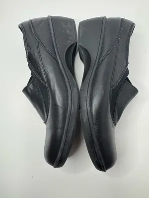 Skechers Black Leather Memory Foam Comfort Loafers Women's Size 8.5 thumbnail 6