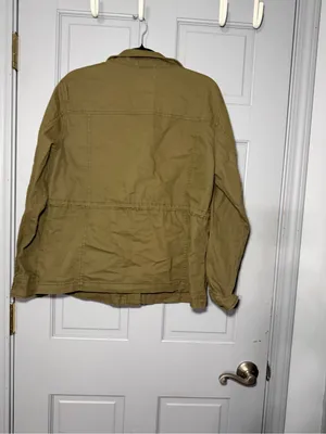 Old Navy Olive Utility Jacket in Khaki Green thumbnail 3
