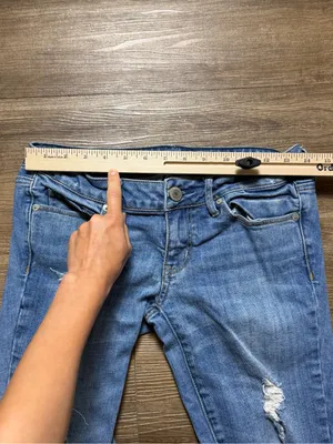 American Eagle Outfitters Light Blue Distressed Straight-Leg Jeans thumbnail 8
