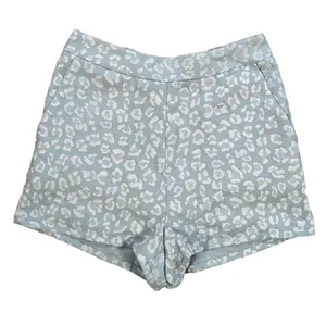 Altar'd State High Rise Shorts Women's X-Small Blue Animal Print Flat Front thumbnail 1