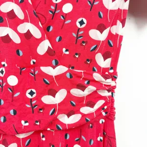 Boden Womens‎ Lily Jersey Faux Wrap Pop Peony Meadow Dress Red Floral Size 6 thumbnail 5