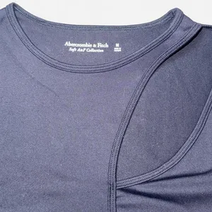 Abercrombie & Fitch Black Long-Sleeve Bodysuit with Shoulder Cut Out thumbnail 2