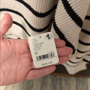 NWT free people striped easy street cropped sweater thumbnail 5