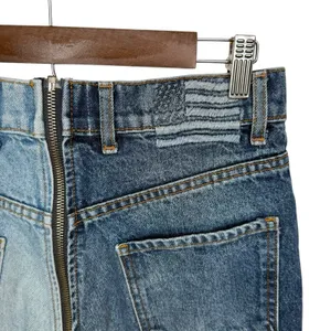 REVICE Denim Yin Yang Two Tone High Rise Straight Leg Jeans Tokyo Wash Size‎ 28 thumbnail 8