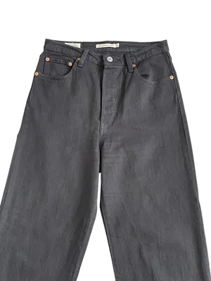 Levi’s Ribcage Straight Ankle Black Jeans Women’s Size 28 Button Fly thumbnail 3
