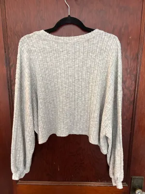 Billabong Miles Away Grey Crop Long Sleeve thumbnail 3