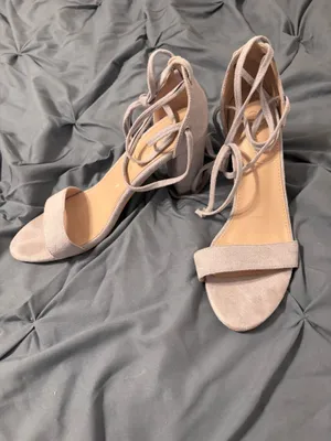Lace Up Heels Purple Size 9 thumbnail 4