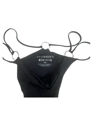 new Frankie’s Bikinis ↯ Kailyn Skimpy Ring Detail Bikini Bottoms ↯ Black ↯ Large thumbnail 10