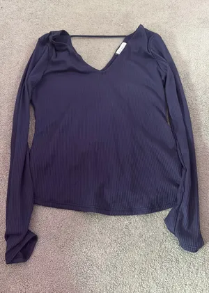 Navy long sleeve Purple thumbnail 1
