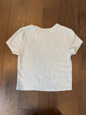 Abound Light Gray Cropped Short Sleeve Tee Size Medium - C27-174 thumbnail 5