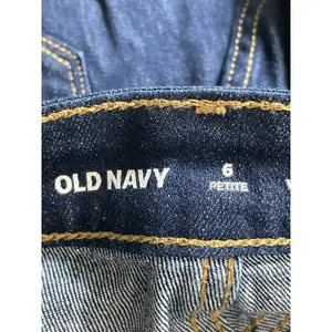 Old Navy Women's Dark Blue High Rise Slim Wow Straight Denim Jeans Pants Size 6 thumbnail 5