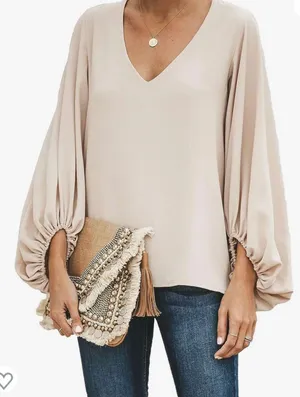 Qearal Pink Chiffon Blouse thumbnail 1