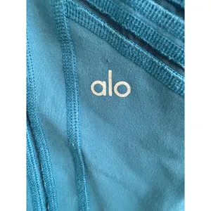 Alo Yoga Women Teal Blue Moto High Waist‎ Mesh Quilted Crop Leggings Size S thumbnail 3