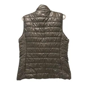 ACTIVE USA Womens Puffer Vest‎ XLarge Olive Green Zip Up Lightweight Casual thumbnail 3