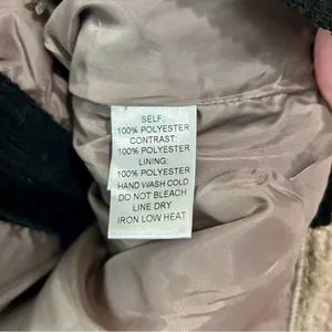PROMESA Women's Contrast Button Down Sherpa Jacket Grey Black Size Medium FLAW thumbnail 5
