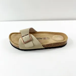 Project Cloud Ibiza Genuine Leather Slide Buckle Sandals Sandcastle Tan 8.5 thumbnail 5