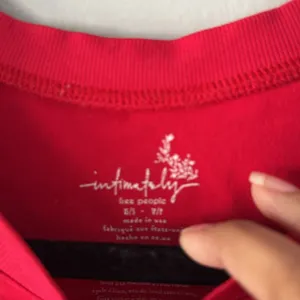 Free People Intimately Free Sleeveless Basic Cropped Red Tee thumbnail 2