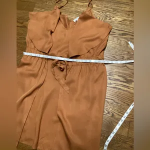 Terea Elise layered spaghetti strap mini dress Rust/terracotta Size XL thumbnail 8
