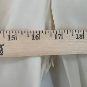 Theory Revolve Ivory Soft Satin LS Twist Blouse V-Neck‎ Long Sleeve Top Size 6 thumbnail 11