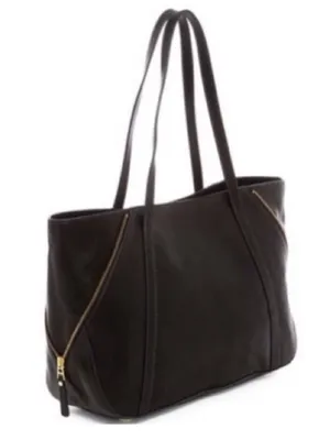 FOSSIL Gwen Shopper Tote Chocolate Brown Leather/Suede Shoulder Bag Convertible thumbnail 12