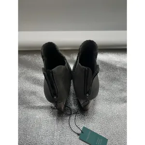 Maurices Women's Shoe Size 7.5 Grey Faux Leather‎ 3.25" Wedge Heel Bootie NWT thumbnail 3