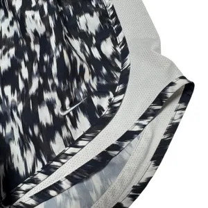 Nike Dri-Fit Lined Running Shorts Black White Gray Large thumbnail 2