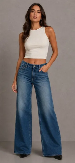 WRANGLER Worldwide Mid Rise Wide Leg Jeans Size 29 thumbnail 1