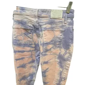 Levi’s 721 high rise skinny ankle size 28 pink purple tie dye. thumbnail 5