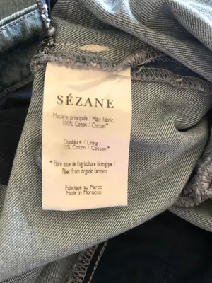 Sézane Martin Trousers Wmn’s Denim Jeans Straight Wide Fit Sz 34 ( US2) Cotton thumbnail 6