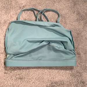 Blogilates strappy cropped tank top blue XS thumbnail 5