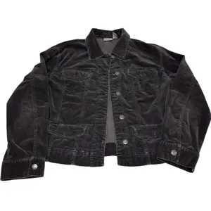 Chico's Dark Brown Corduroy Cotton Blend Casual Jacket Sz‎ 2 Large 12 thumbnail 4