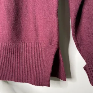 NWT Banana Republic Factory Wool Mock Neck Pullover Sweater Red Burgundy Size XS thumbnail 5